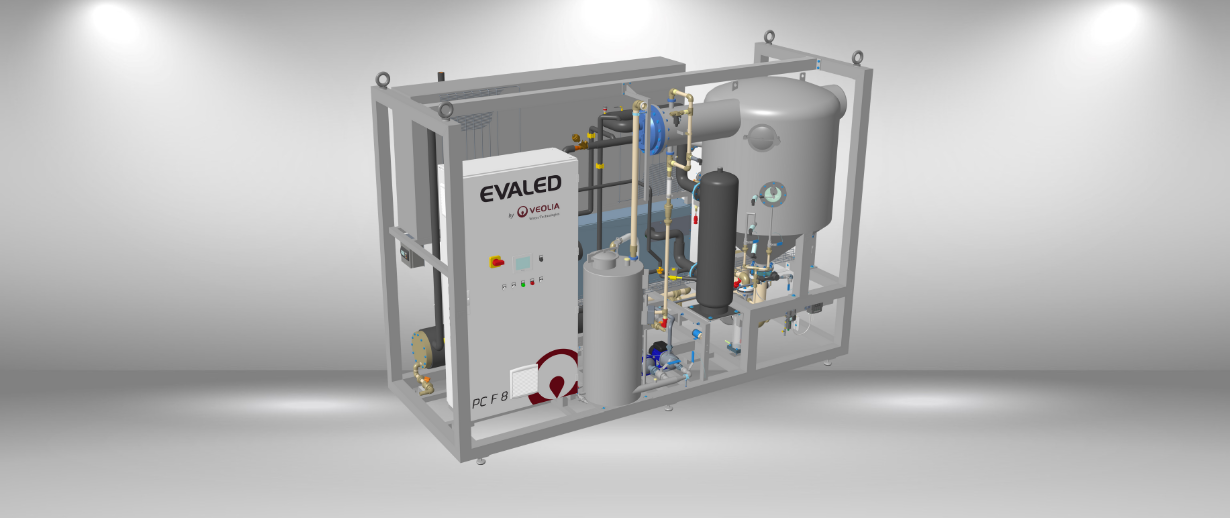 evaporador al vacio para el tratamiento de efluentes industriales